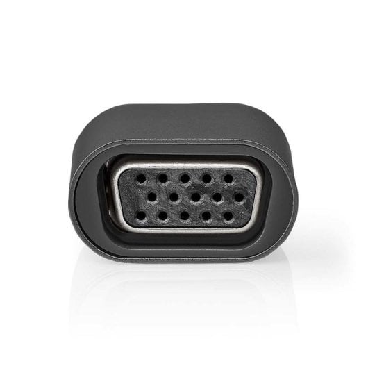 Adaptateur Nedis CCGP64850GY USB Type-C vers VGA 1080p DP Alt Mode Noir