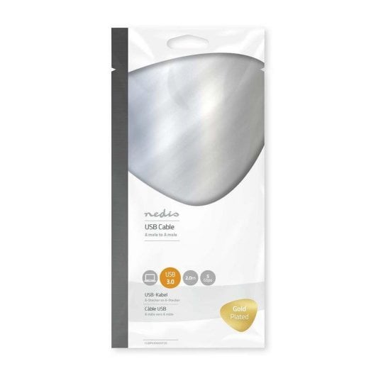 Câble USB NEDIS CCBW61000AT20 2 m USB-A USB 3.2 Gen 1 Anthracite