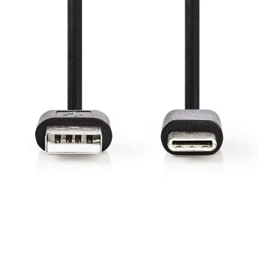 Câble USB NEDIS CCGL60601BK10 1 m USB-A vers USB-C 2.0 Noir