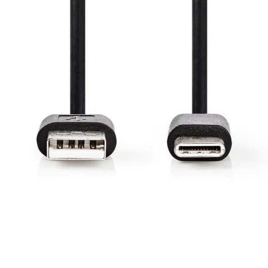 Câble USB NEDIS CCGL60601BK10 1 m USB-A vers USB-C 2.0 Noir