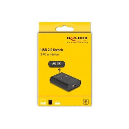 Switch USB DeLock 3 porte 0,48 Gbit/s modello 11503 con LED