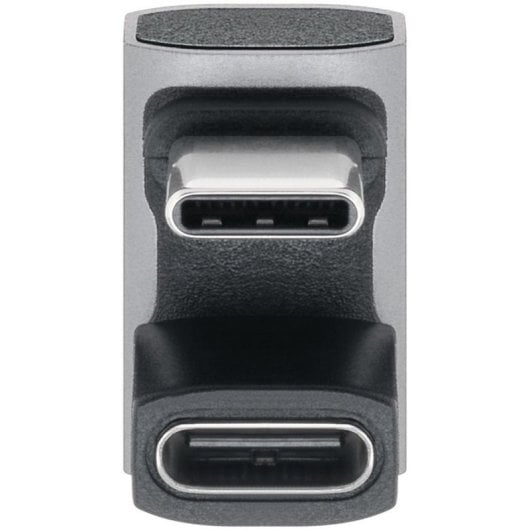 Cambiador de género Goobay 74445 USB-C macho a hembra con ángulo U, 40 Gbps y 240 W
