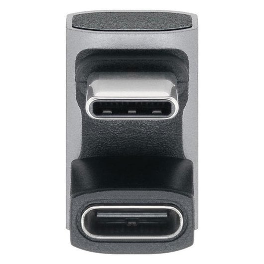 Cambiador de género Goobay 74445 USB-C macho a hembra con ángulo U, 40 Gbps y 240 W