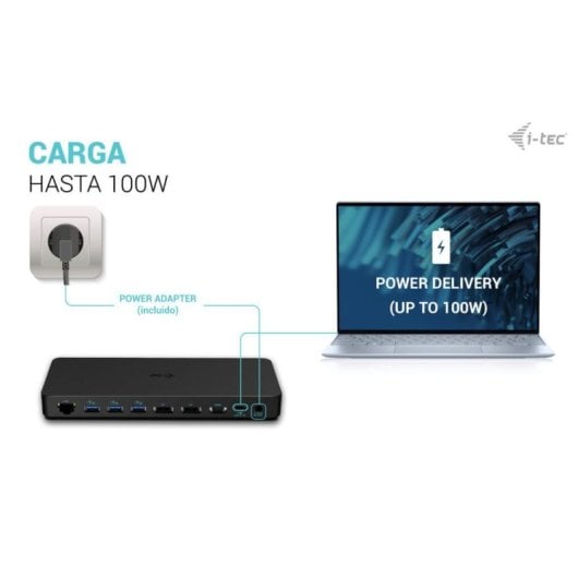 Base per portatile i-tec USB-C Triple Display Docking Station Gen 2 Pro 100W 3 monitor 4K