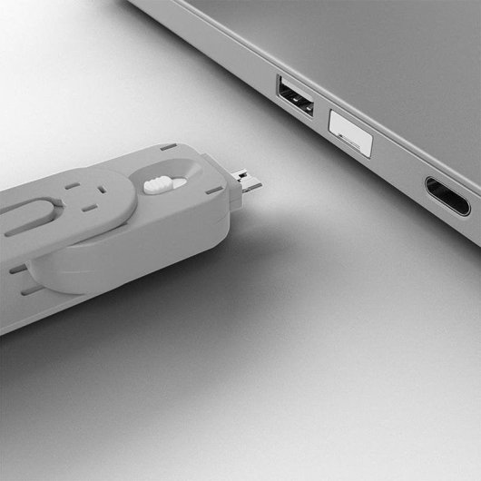 Bloqueador de port USB Lindy 40454 Kit 4 bloqueurs et 1 clé blanc ABS