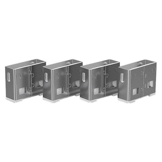 Bloqueador de port USB Lindy 40454 Kit 4 bloqueurs et 1 clé blanc ABS