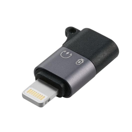 Cambiador de género MicroConnect MC-USBCLIGHT USB-C hembra a Lightning macho plata