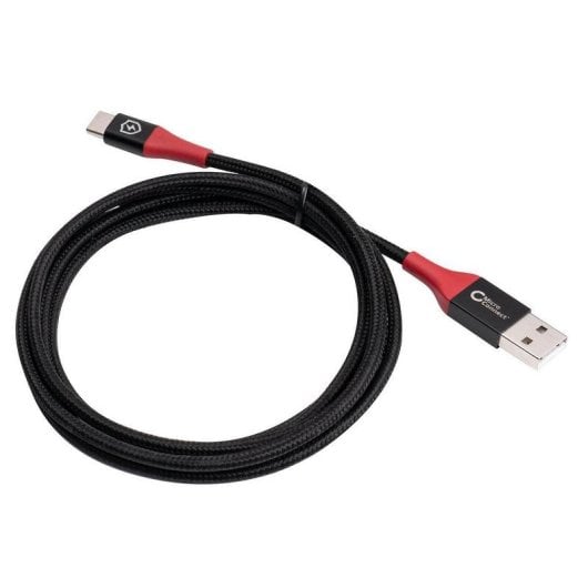 Cavo USB MicroConnect MC-AUSBC-SC 1,5 m USB-A USB-C Nylon Nero Carica Sicura