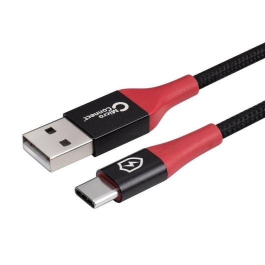 Cavo USB MicroConnect MC-AUSBC-SC 1,5 m USB-A USB-C Nylon Nero Carica Sicura