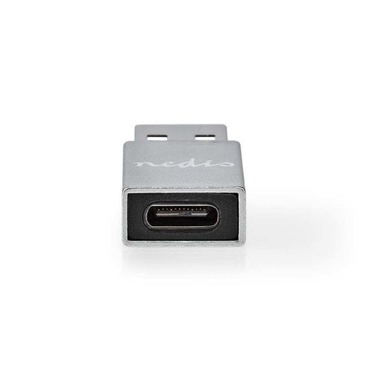 Adattatore USB NEDIS CCGB60925GY USB-A Maschio a USB-C Femmina 5Gbps Metallo