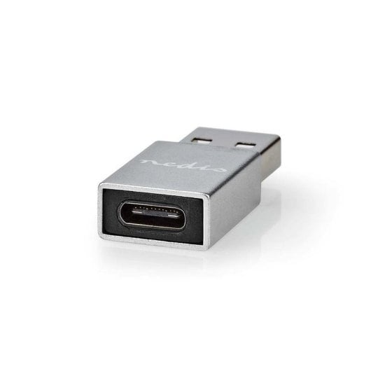 Adattatore USB NEDIS CCGB60925GY USB-A Maschio a USB-C Femmina 5Gbps Metallo