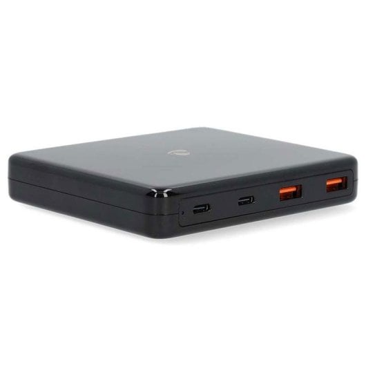 Chargeur de bureau Nedis DCGPD65W100BK GaN 65W 2x USB-C 2x USB-A