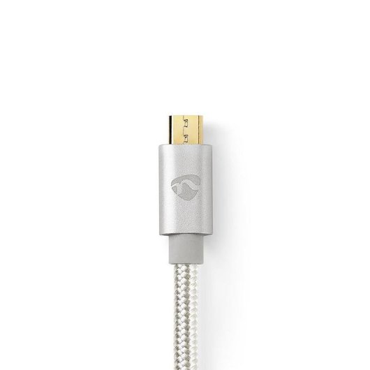 Câble USB NEDIS CCTB60500AL30 3 m USB-A vers Micro-USB-B aluminium