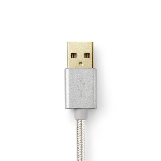 Câble USB NEDIS CCTB60500AL30 3 m USB-A vers Micro-USB-B aluminium