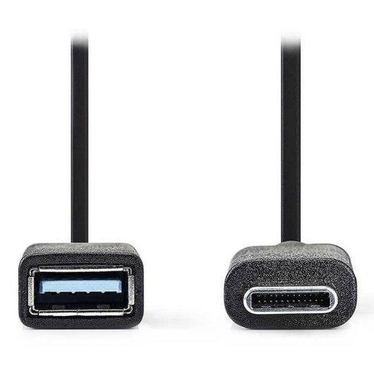 Cabo USB NEDIS CCGB61710BK02 USB-C/USB-A 0,15 m Preto OTG Alta Velocidade
