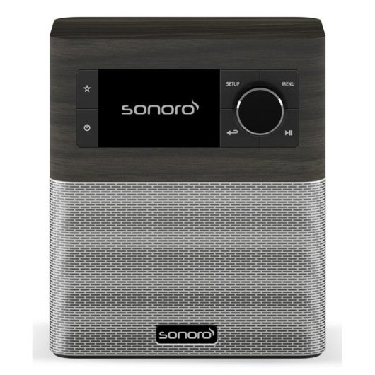 Radio Sonoro STREAM Roble foncé/Argent Wifi Bluetooth DAB+ TFT 2.4" IPX7