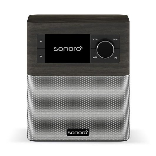 Radio Sonoro STREAM Roble foncé/Argent Wifi Bluetooth DAB+ TFT 2.4" IPX7