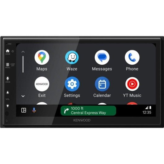 Receptor multimedia Kenwood DMX5023DABS Bluetooth DAB+ CarPlay Android Auto pantalla 6,8"