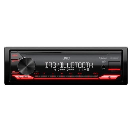 Receptor multimedia JVC KD-X282DBT 1 DIN Bluetooth DAB+ 4x50W USB AUX Panel extraíble