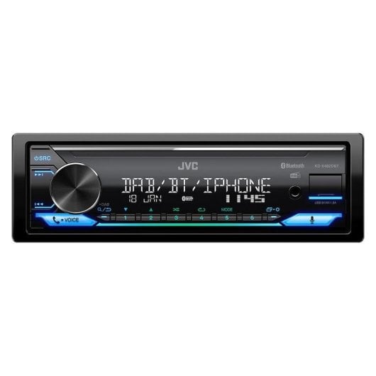 Radio de coche JVC KD-X482DBT 1 DIN Bluetooth USB Alexa FM DAB+