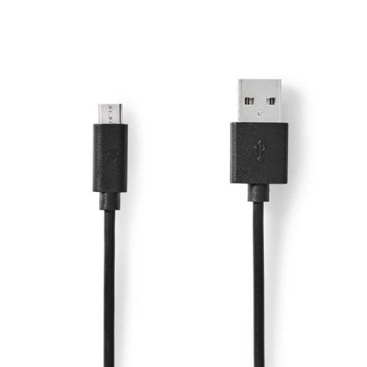 Cable USB Nedis CCGL60500BK20 2 m USB A a Micro-USB B Negro