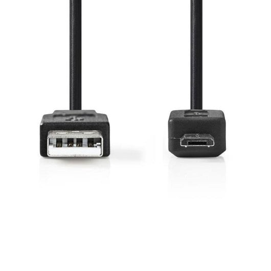Cable USB Nedis CCGL60500BK20 2 m USB A a Micro-USB B Negro