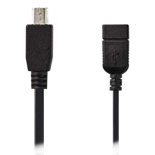 Cable USB Nedis CCGB60315BK02 0,2 m USB 2.0 A Macho a A Hembra Negro