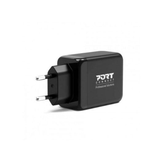 Cargador Port Designs 900106-EU 65W GaN 2x USB-C Power Delivery y 1x USB-A Quick Charge 3.0