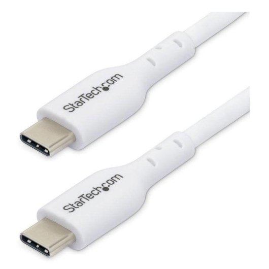 Cavo USB-C StarTech USB2CC1MNCWHE 1 m 60W 3A Bianco Carica e Dati