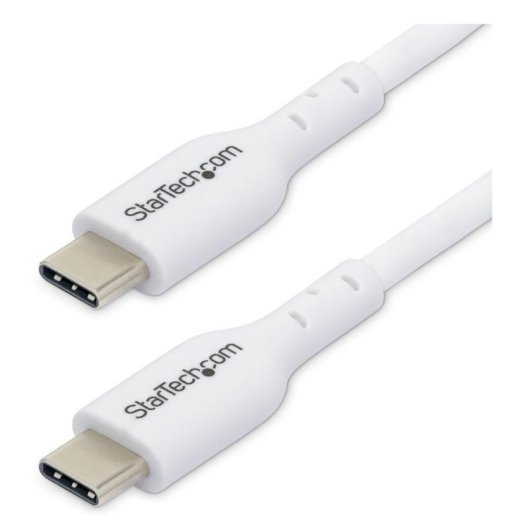 Cavo USB-C StarTech USB2CC1MNCWHE 1 m 60W 3A Bianco Carica e Dati