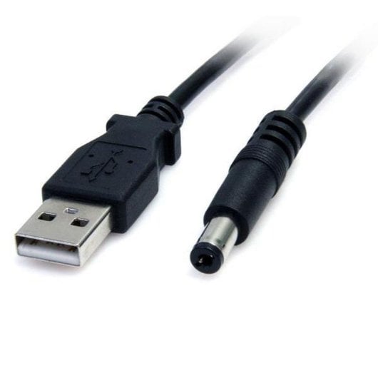 Cabo de Alimentação USB Startech USB2TYPEM 0,9m Tipo Barril M 5,5mm Preto