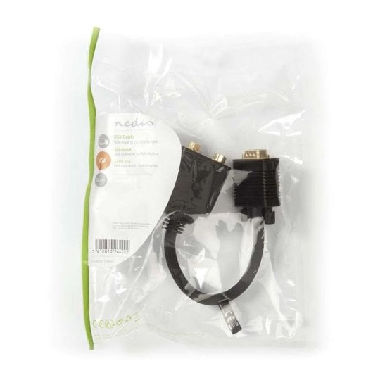 Cabo VGA Nedis CCGP59120BK02 0,20 m macho para 2 VGA fêmea preto
