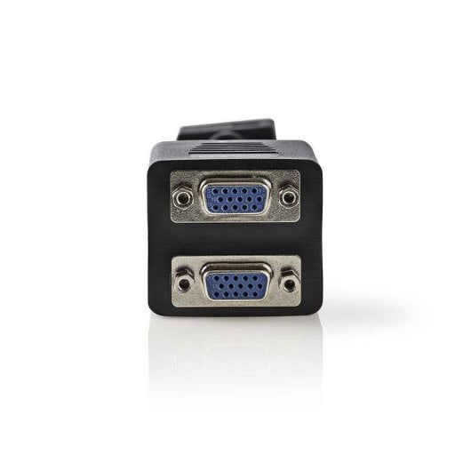 Cabo VGA Nedis CCGP59120BK02 0,20 m macho para 2 VGA fêmea preto