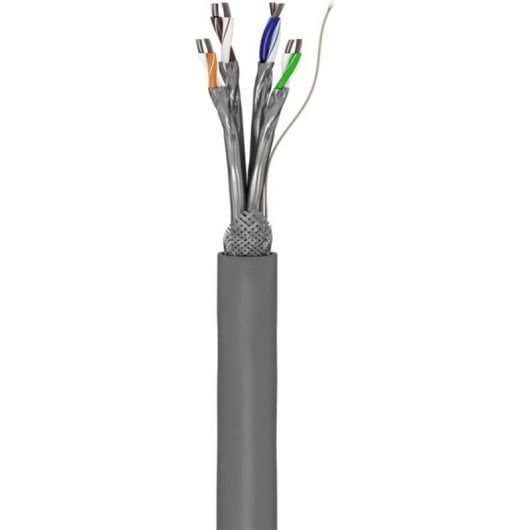 Cable de red Goobay 93955 Cat6 S/FTP 100 m gris alta protección