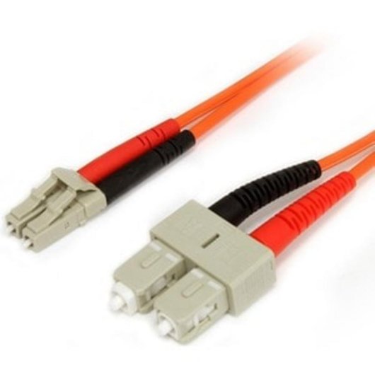 Cabo fibra óptica StarTech FIBLCSC1 multimodo duplex LC-SC 1 m LSZH laranja
