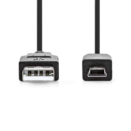 Cabo USB Nedis CCGL60300BK50 5 m USB 2.0 Tipo A para Mini USB B Preto