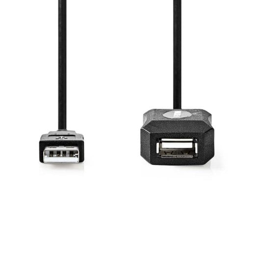 Câble USB NEDIS CCGL60EXTBK100 10 m USB 2.0 Actif Noir