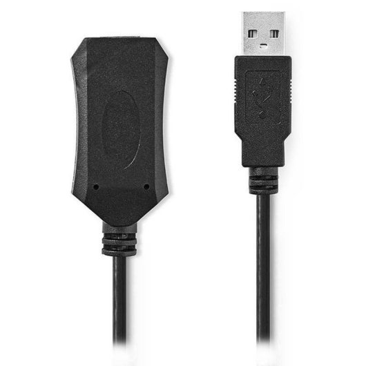 Câble USB NEDIS CCGL60EXTBK100 10 m USB 2.0 Actif Noir