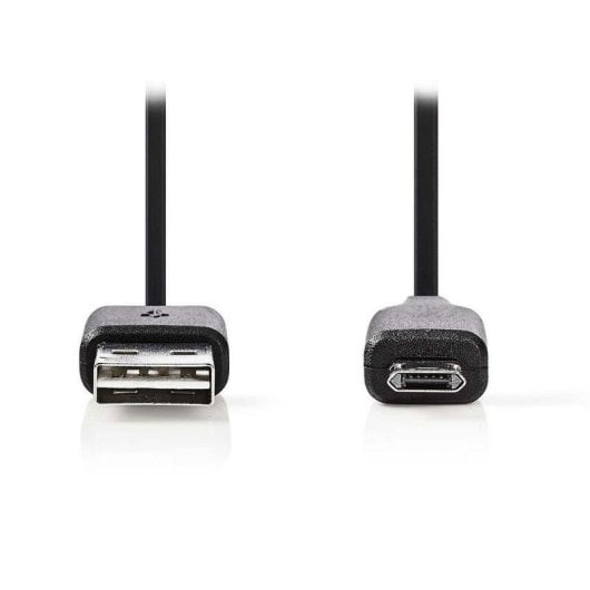 Câble USB NEDIS CCGB60515BK02 Mini-USB B vers USB A 0,2 m Noir