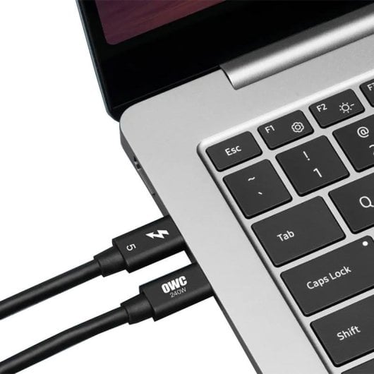 Cable OWC Thunderbolt 5 USB-C 1 m Negro Power Delivery 240 W