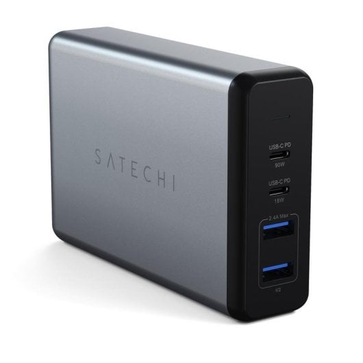 Caricatore Satechi ST-TC108WM USB-C PD 108W 2xUSB-C 2xUSB-A Nero Grigio