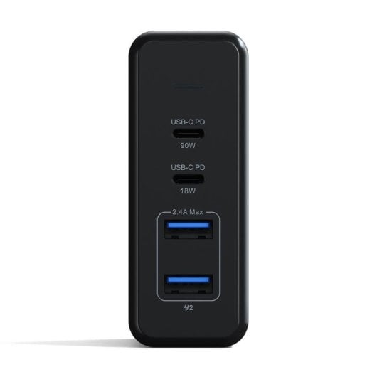 Caricatore Satechi ST-TC108WM USB-C PD 108W 2xUSB-C 2xUSB-A Nero Grigio