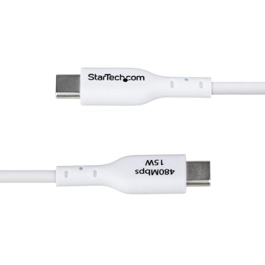 Câble USB Startech USB2AC1MNCWHE USB-A vers USB-C 2.0 1m 3A Blanc