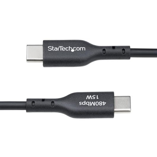 Câble USB Startech USB2AC1MNC USB-A vers USB-C 1m Charge Rapide 3A Noir