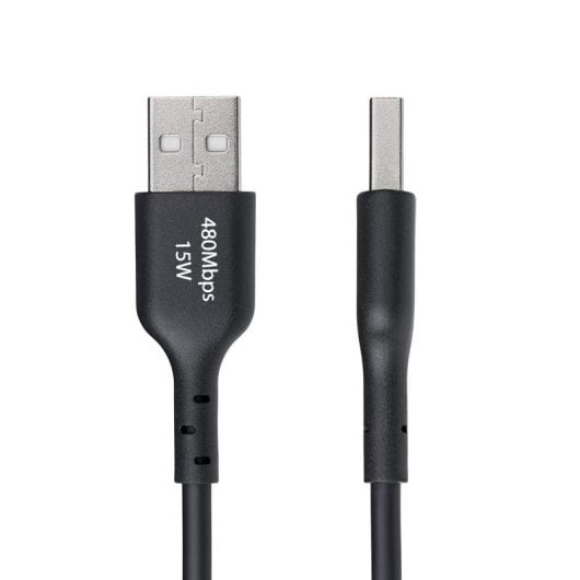 Câble USB Startech USB2AC2MNC 2 m USB-A USB-C 3A Noir Charge Rapide