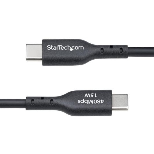 Câble USB Startech USB2AC2MNC 2 m USB-A USB-C 3A Noir Charge Rapide