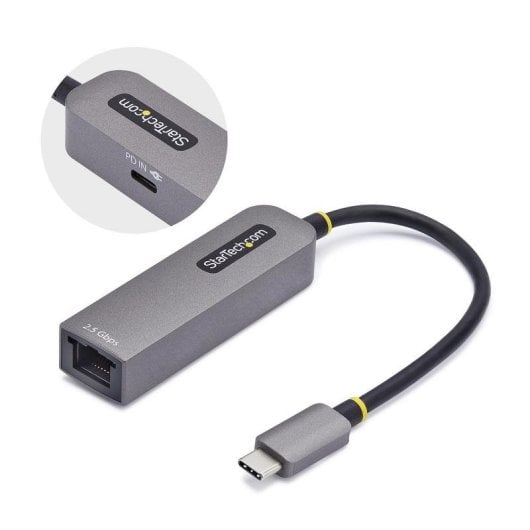 Tarjeta de Red Startech 2GPD3-USB-C-ETHERNET USB-C 2,5GbE PD 100W Compatible Thunderbolt