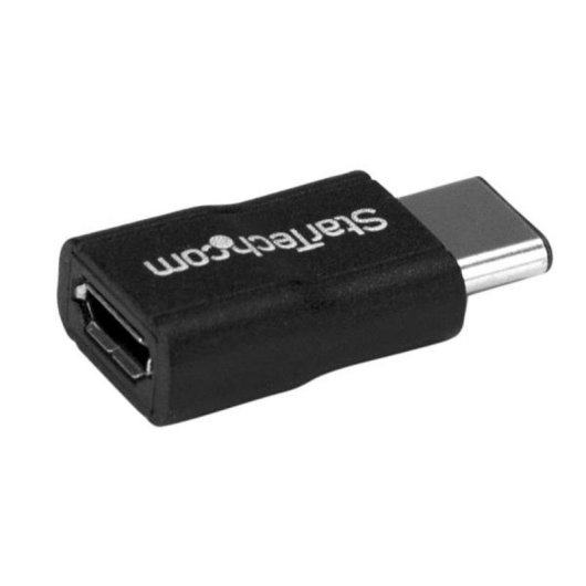 Adaptador USB-C a Micro USB Startech Macho a Hembra Negro