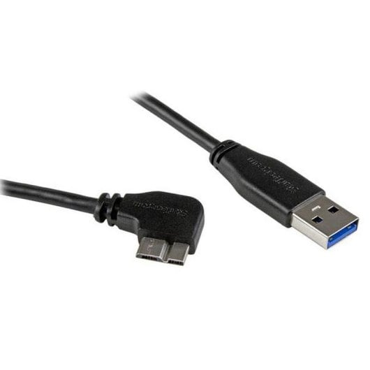 USB-Kabel StarTech USB3AU50CMRS 0,5 m Micro-B 3.2 Gen1 gewinkelt Schwarz