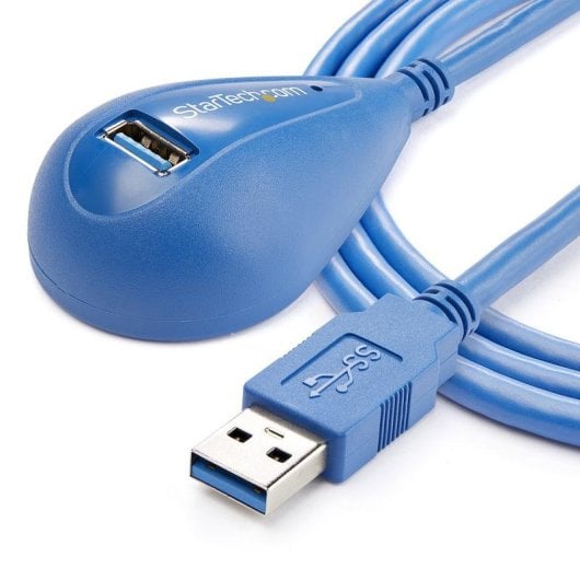 Cabo USB StarTech USB3SEXT5DSK extensão 1,5m USB 3.2 Gen 1 A-A Azul